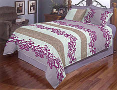 Постільна білизна двоспальне Вензель бузковий Gold