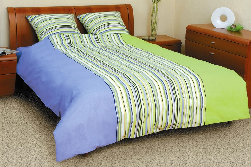 Білизна постільна Євро розміру Смужка Gold