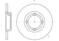 Диск тормозной передний Daewoo Matiz Remsa