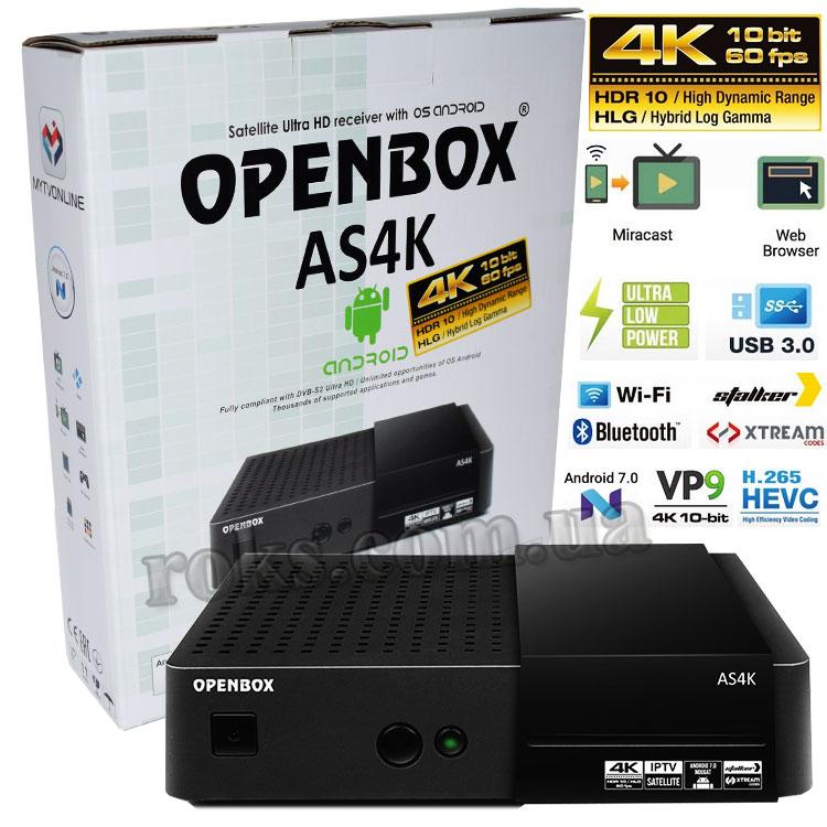 Спутниковый ресивер Openbox AS4K 2X