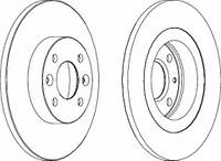 Диск передний тормозной Dacia/Renault Logan 1.4/1.6 259мм Ferodo