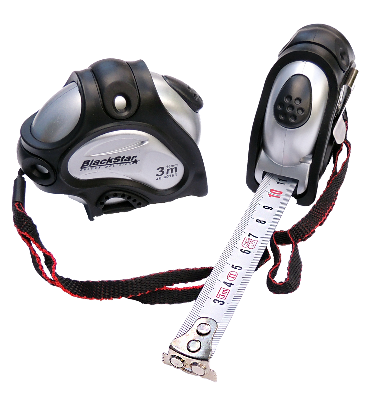 40-40163 (20163) Рулетка Self lock POWER TAPE +Mg 3м*16мм "BlackStar" (120/6шт)