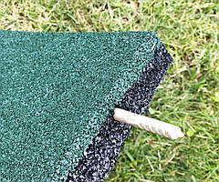 Гумова плитка для дитячих майданчиків 500х500х20