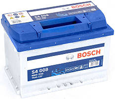 Автомобільний акумулятор BOSCH 74 A (Бош) 74 Ампер BO 0092S40080