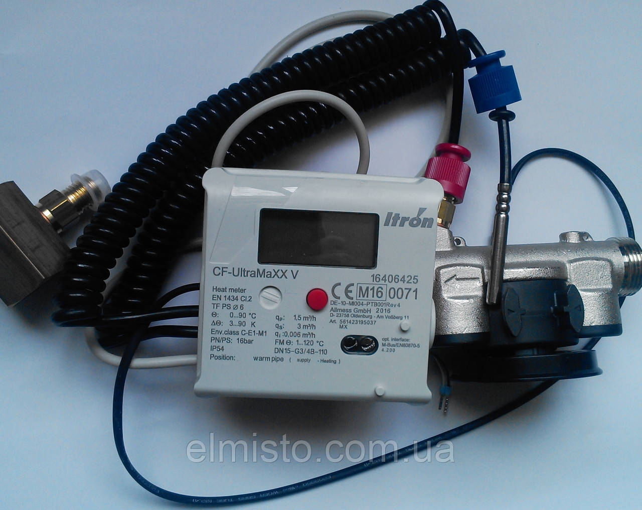 Счетчик тепла квартирный ультразвуковой компактный ITRON CF-UltraMaxx V Q=1,5 м3/час, Dn15 - фото 1 - id-p76976176