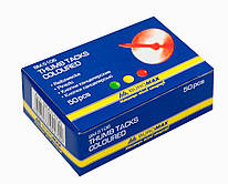 Кнопки канцелярські, кольорові, 50 шт / уп, Buromax, BM.5106, 922700