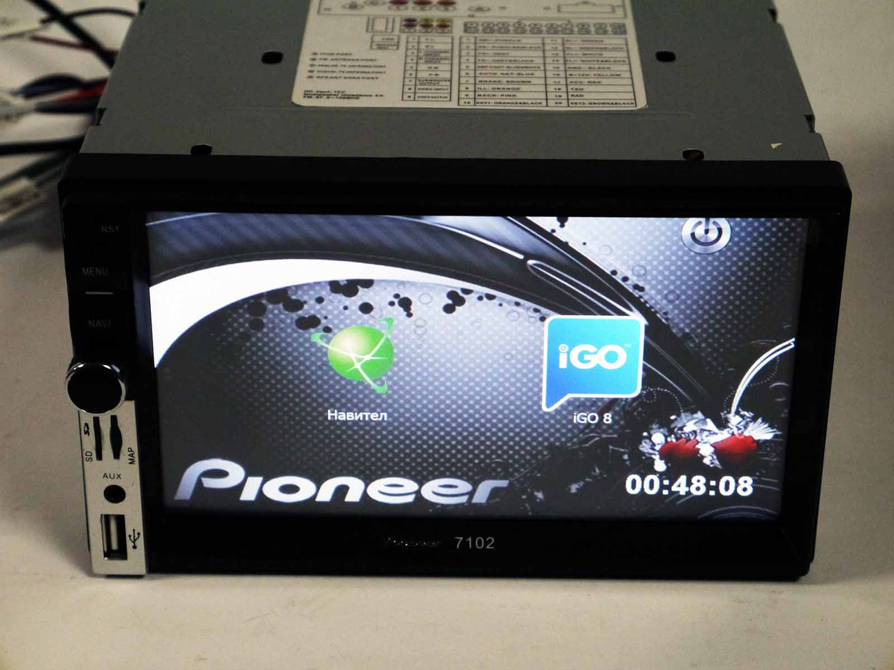 Магнітола 7102 2din GPS+USB+BT+TV