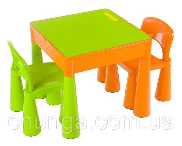 Комплект дитячих меблів Tega Baby Mamut (жовтогарячий із зеленим (Orange Green))