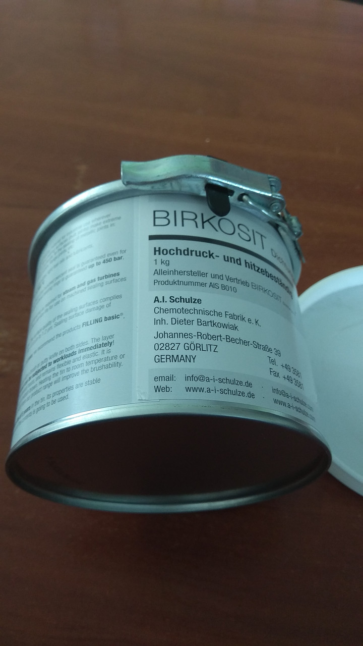 Birkosit (ущільнювальна паста, герметик-прокладка 900 C° до 250 бар)