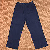 Спортивні штани дитячі темно-сині тонкі на 4-6 років р. 110-116, фото 2