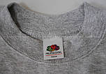 Чоловічий світшот сірий светр класичний Classic set-in sweat Fruit of the Loom,3XL, фото 3