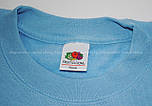 Чоловічий світшот блакитний светр класичний Classic set-in sweat Fruit of the Loom,2XL, фото 2