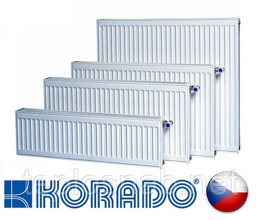 Сталевий радіатор KORADO 22 тип 500 х 700 (Чехія), фото 2