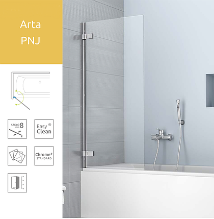 Шторка для ванни Radaway Arta PNJ, фото 2