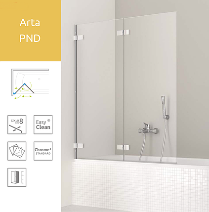 Шторка для ванни Radaway Arta PND, фото 2