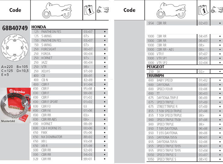 Диск тормозной BREMBO 68B40749 - фото 2 - id-p581716183