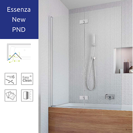 Шторка для ванни Radaway Essenza New PND 152 см, фото 2