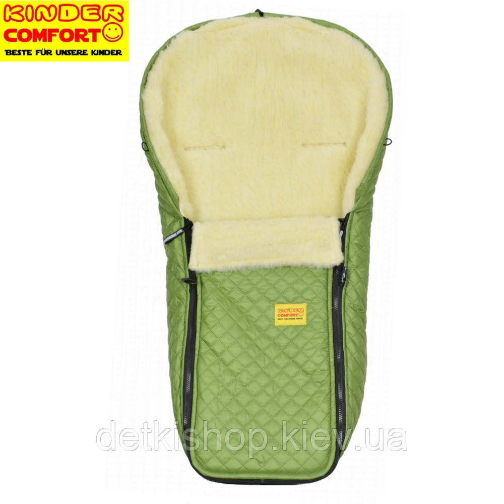 Конверт на овчині Kinder Comfort Warm Fashion Gelbgrün