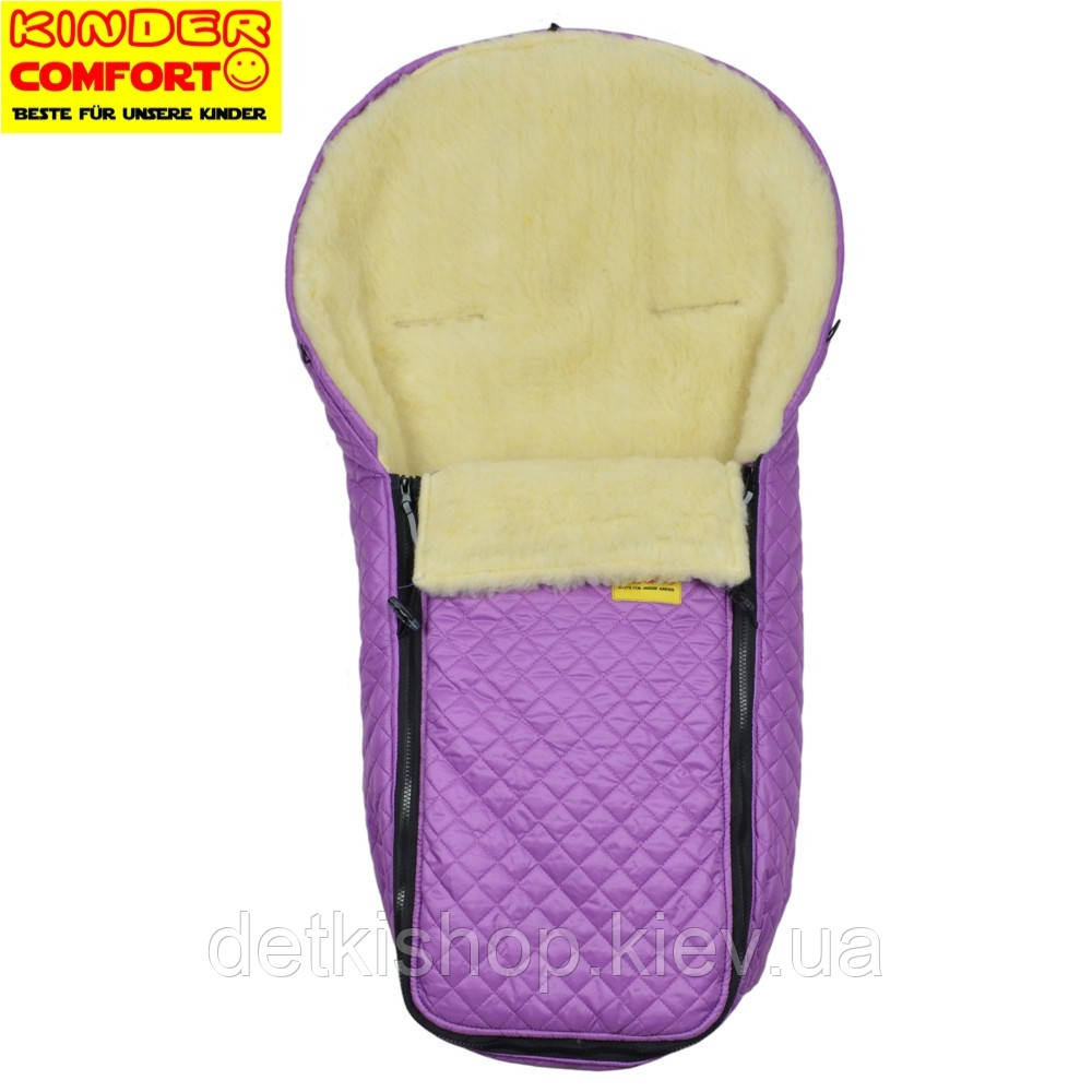 Конверт на овчине Kinder Comfort Warm Fashion Rotlila, фото 1