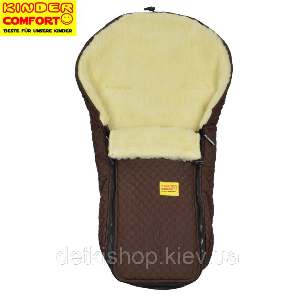 Конверт на овчине Kinder Comfort Warm Fashion Dunkle Schokolade, фото 1