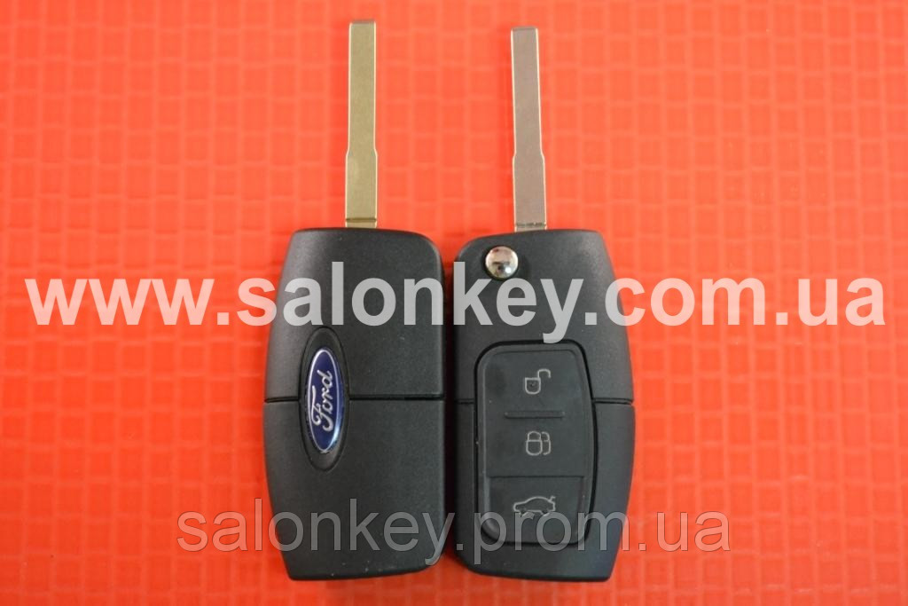 Ключ Ford викидний 3 кнопки 433MHz чип 4D лезо HU101 Тип Банан