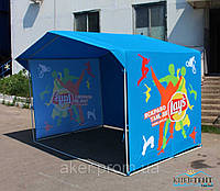 Полноцветная торговая палатка на заказ, 3х2м