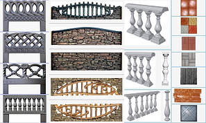 Форми для плитки, бетонних огорож, євроогорож та ще понад 500 видів форм!