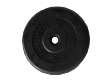 Диск прогумований чорний 5 кг. SLS GYM BARBEL