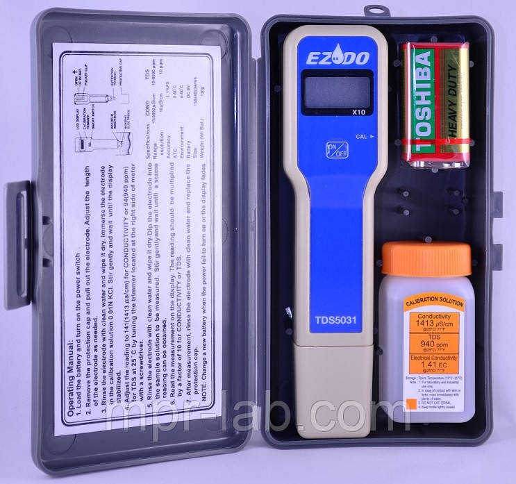 Солемер TDS метр EZODO 5031  10-9990 ppm