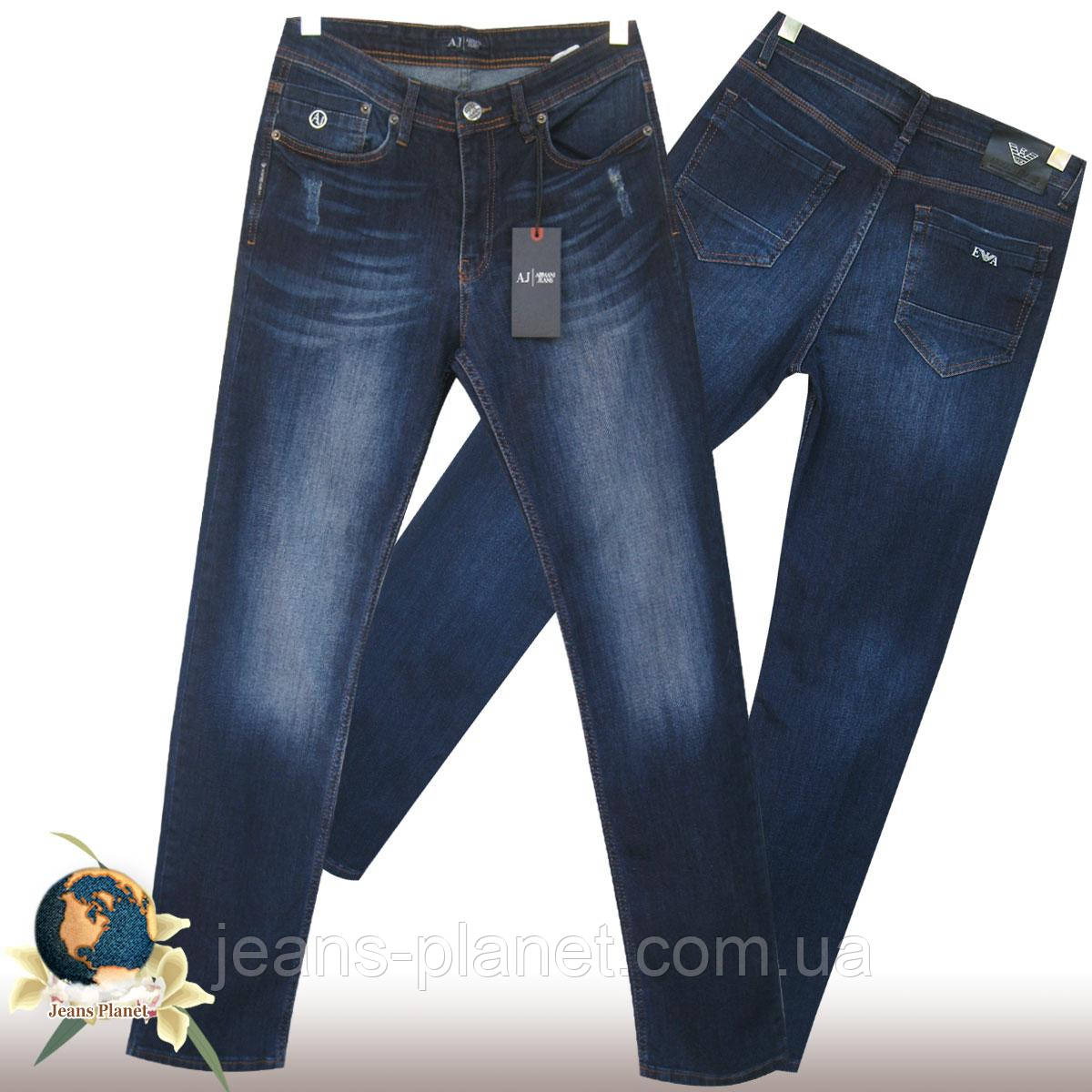 Стильні чоловічі класичні джинси Philipp Plein темно-синього кольору 32-й розмір, фото 1