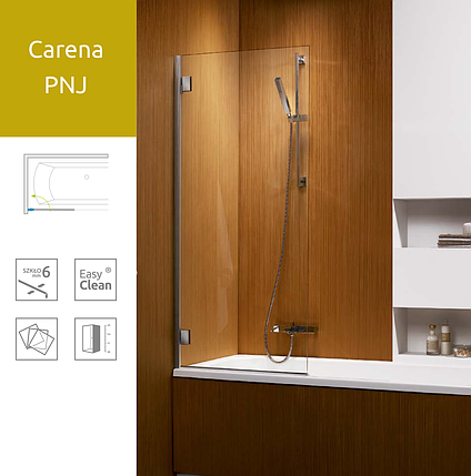 Шторка для ванни Radaway Carena PNJ 150х67 см профіль хром, фото 2