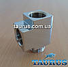Квадратний трійник PREMIUM CUBE chrome 1/2" з ущільнювальним кільцем для рушникосушок, Італія, фото 5