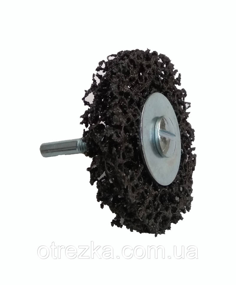 Зачисний круг Orientcraft 65х10 мм. чорний (середньої жорсткості) з тримачем для дриля.