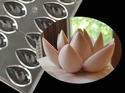 Кнелі Лотос Тюльпан полікарбонатна форма для шоколаду