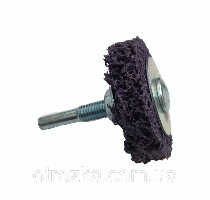 Круг зачисний Orientcraft 50х10 мм синій (жорсткий) з тримачем для дрилі.