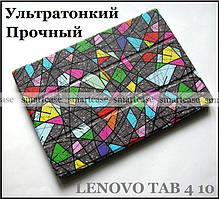 Сірий кольоровий чохол smart book чохол книжка Lenovo Tab 4 10 TB-X304F X304L Мозаїка