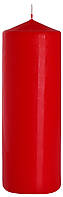 Свеча столовая цилиндр красная BISPOL 80 х 200 мм