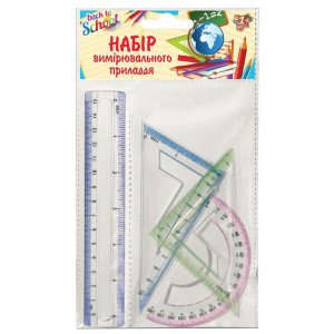 Набір лінійок (4 предмети), лінійка 15 см 370263