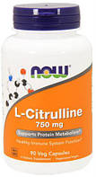 L-Citrulline 750 mg NOW, 90 капсул