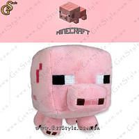 Игрушка из Minecraft - "Свинка" - 16 х 12 см