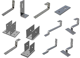 Гаки кріплення та монтажні пластини для сонячних панелей