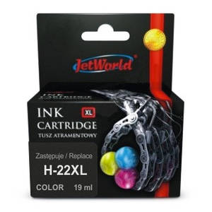 Картридж HP 22 XL Tri-Color (C9352CE) (збільшений ресурс) від JetWorld для HP Deskjet, Officejet