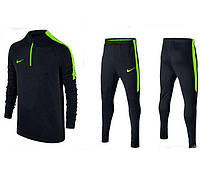 Тренировочный костюм Nike Strike 2017 black/light green
