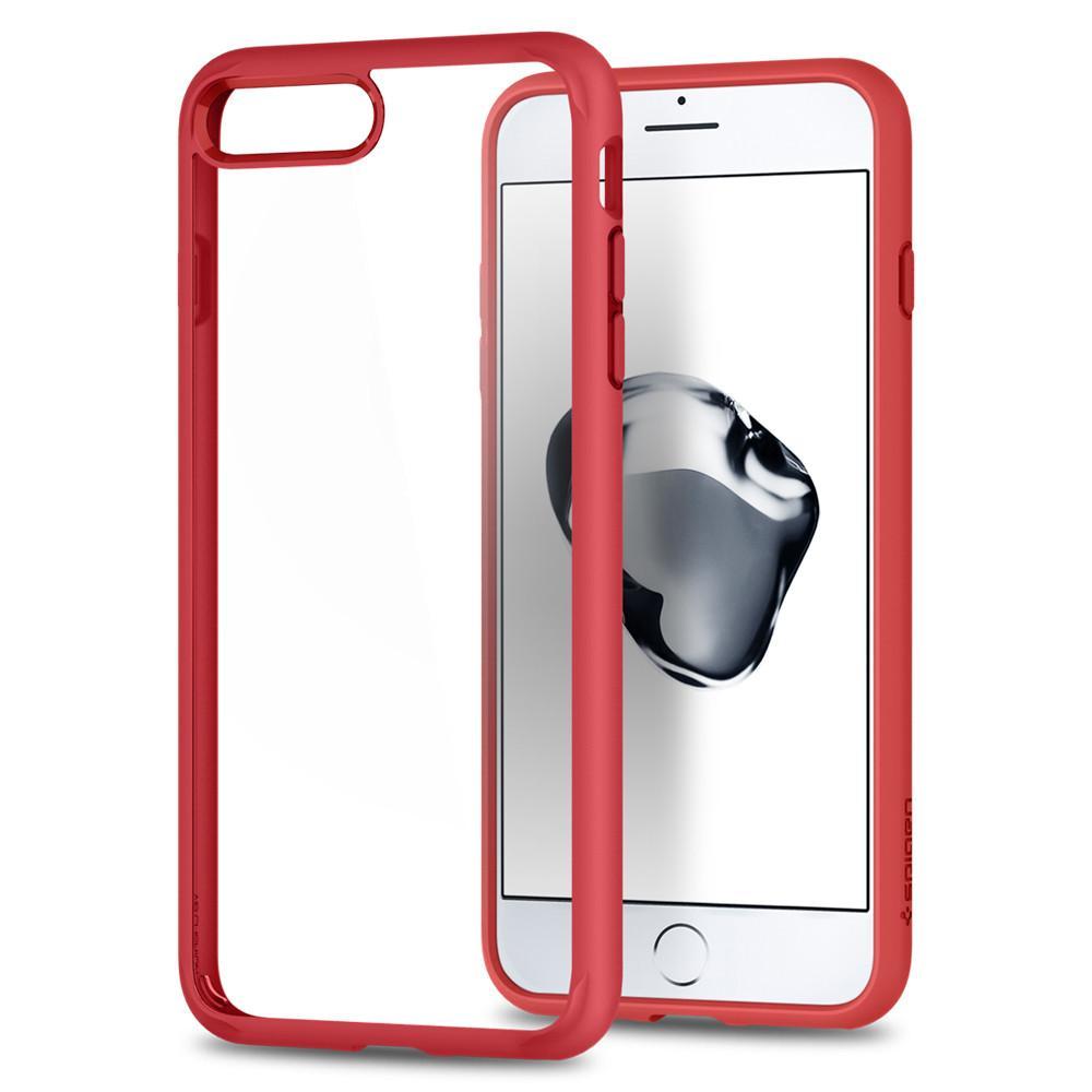 Чохол Spigen для iPhone 8 Plus / 7 Plus Ultra Hybrid 2, Red (043CS21729)