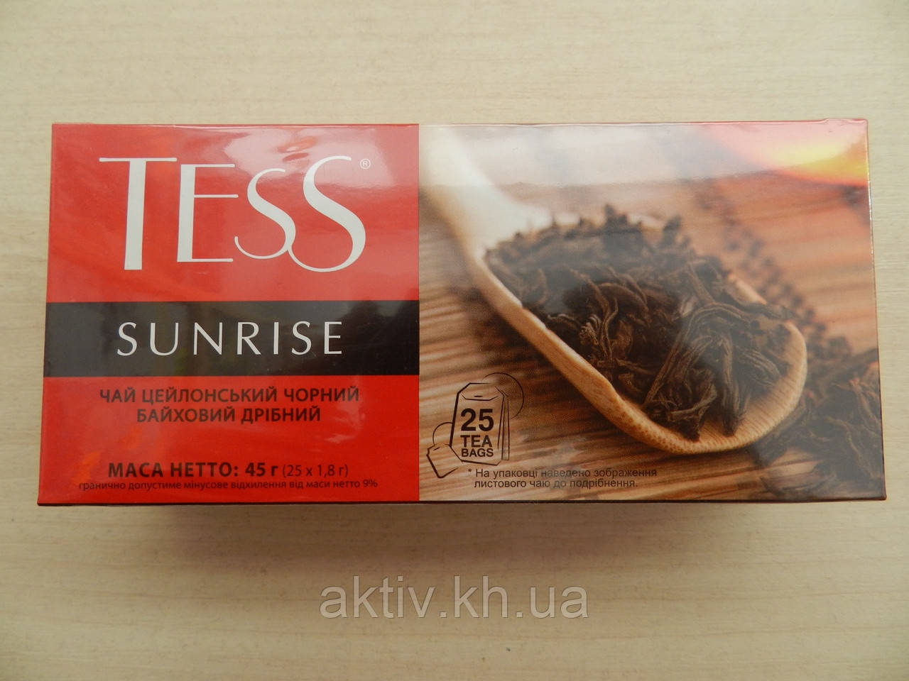 Чай чорний Tess SUNRISE 25 пакетиків