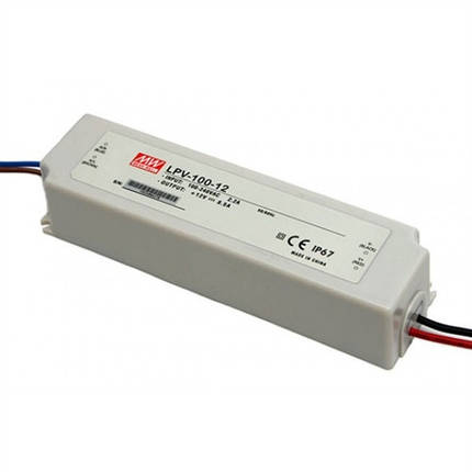 Блок живлення Mean Well LPV-100-12 12В; 8.5 А; 102 Вт IP67 (герметичний) Код.59017, фото 2