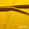 Лляна жовта натуральна тканина, колір 1363, фото 2