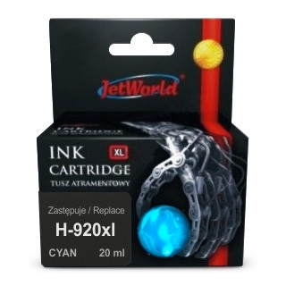 Струменевий картридж JetWorld для HP 920XL (відображається рівень чорнила) CD972AE