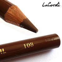 Карандаш для бровей LaCordi №108 Шоколад 108 Карандаш для бровей LaCordi №108 Шоколад