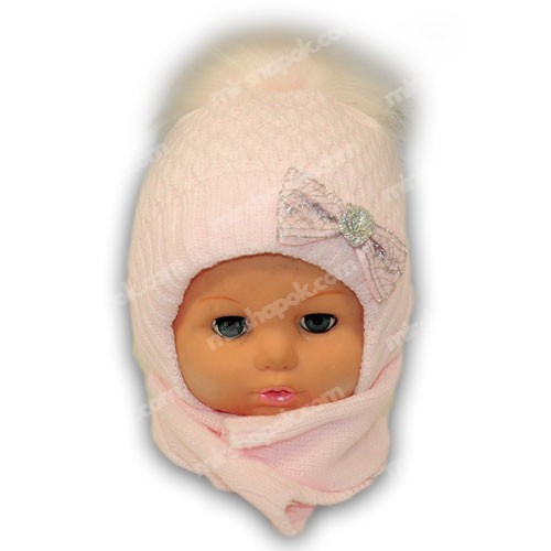 Комплект (шапка + шарф) для девочки Комплект (шапка + шарф) для девочки